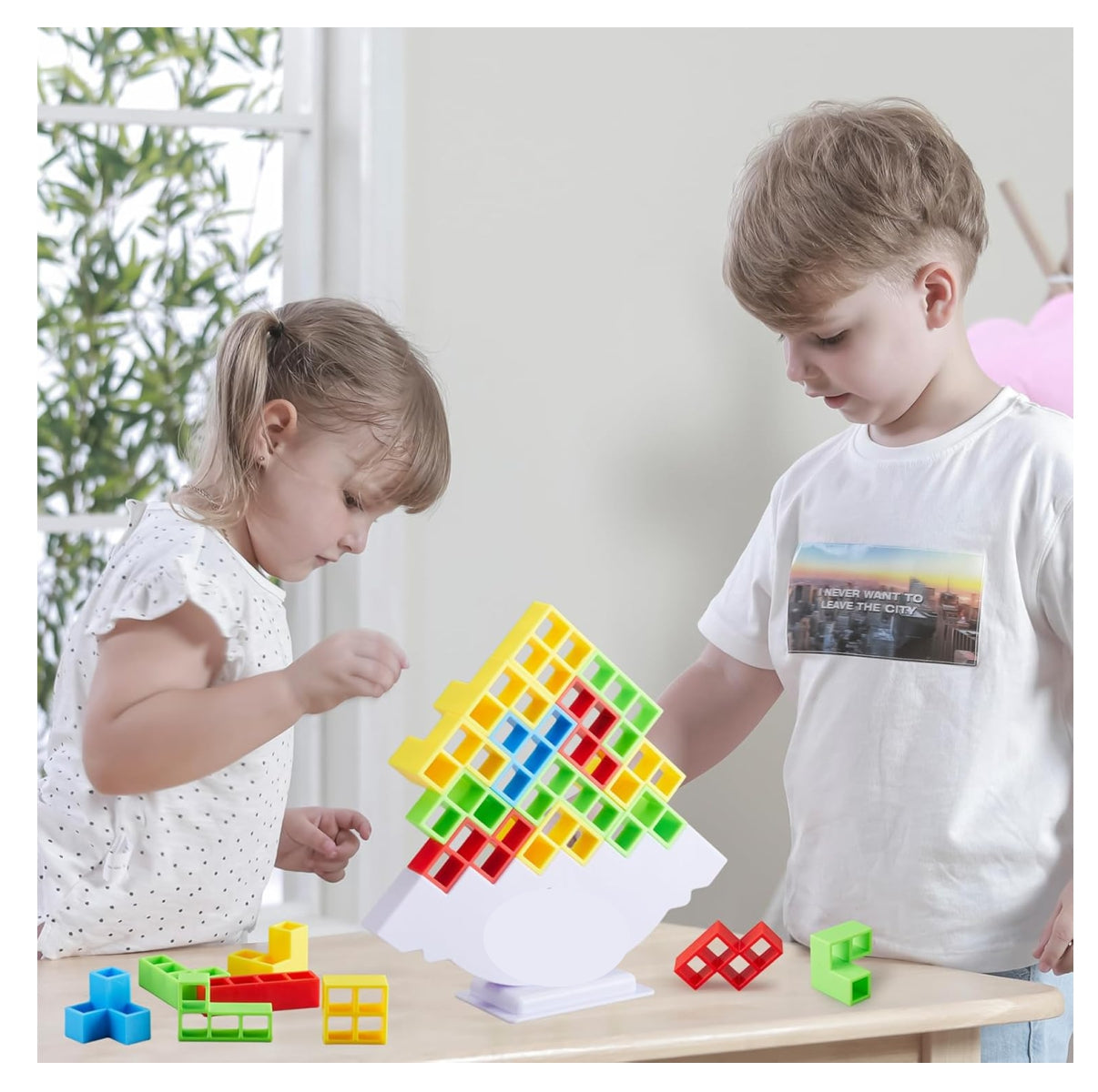 🧩 Juego de Bloques Balanceo Tetra Tower Tetri