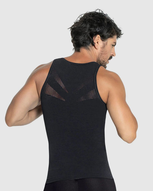 Camisilla de Compresión Masculina | Abdomen Plano y Espalda Firme