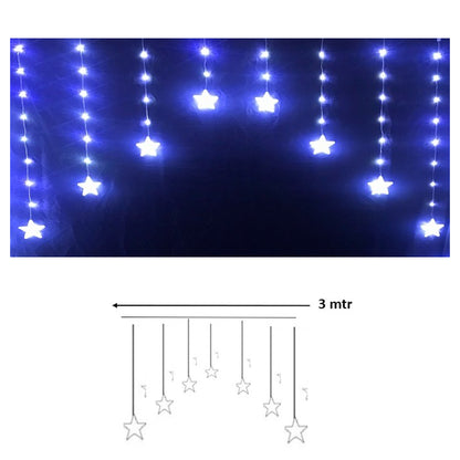 Cortina Luz Led 3 Mts Punta Estrella