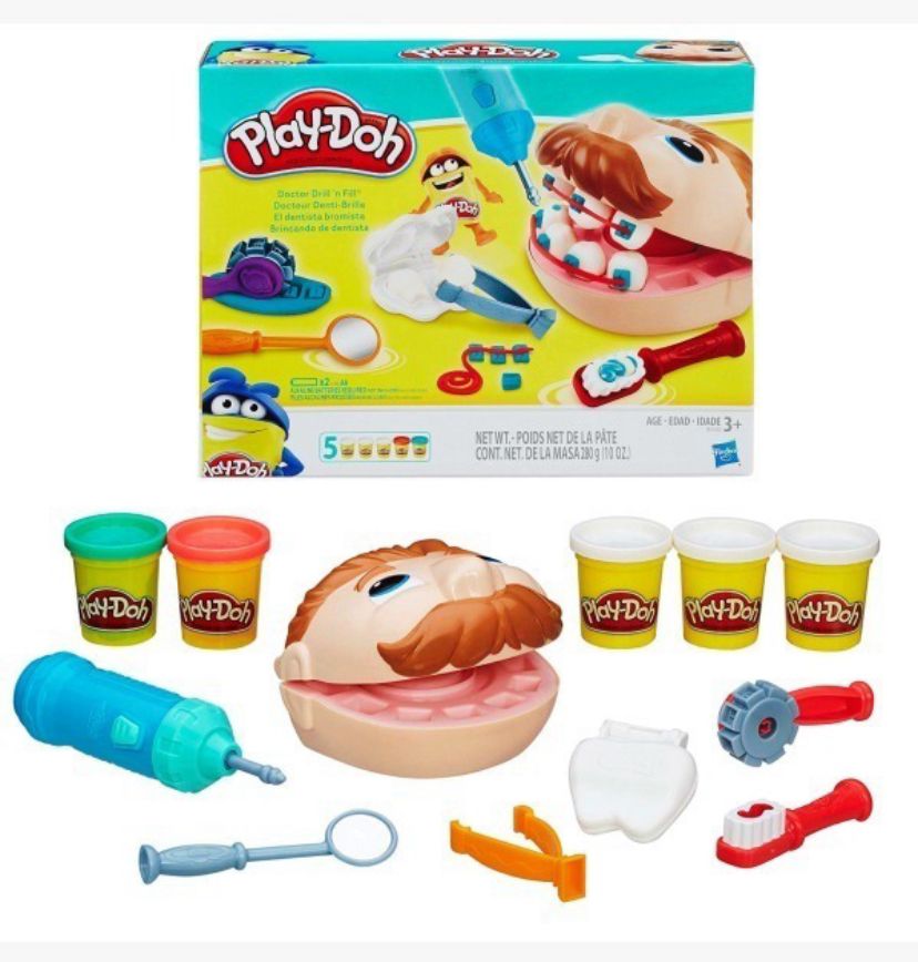 SET DENTISTA BROMISTA PLAY DOH NIÑOS