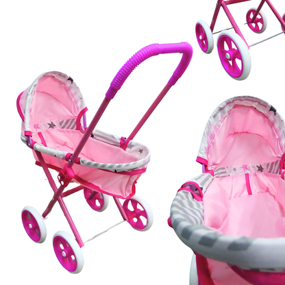 Combo de Coche, Cuna y Bebé para Niñas 👶🎀