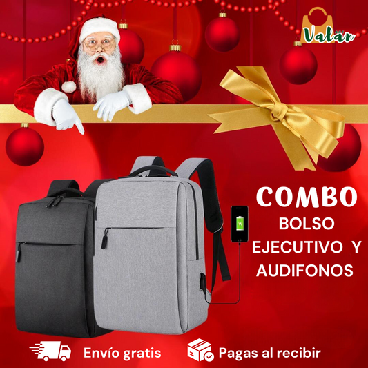 Combo Bolso Impermeable + Audífonos M10 TWS