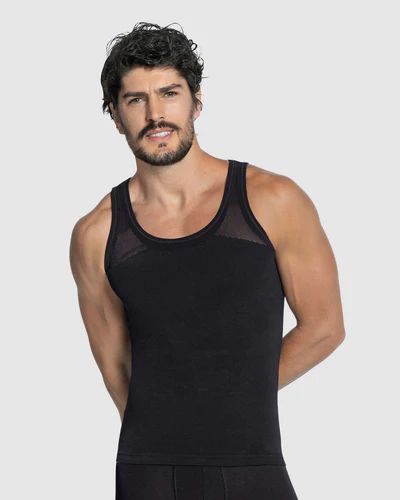 Camisilla de Compresión Masculina | Abdomen Plano y Espalda Firme