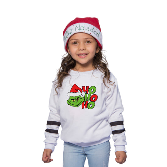 Buzo, Saco Hoodie niña Ho Ho Navidad