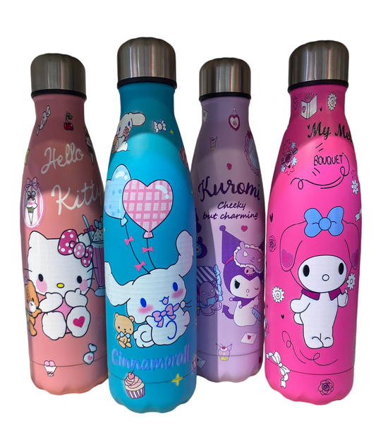 Termo Botella En Acero Personajes Sanrio