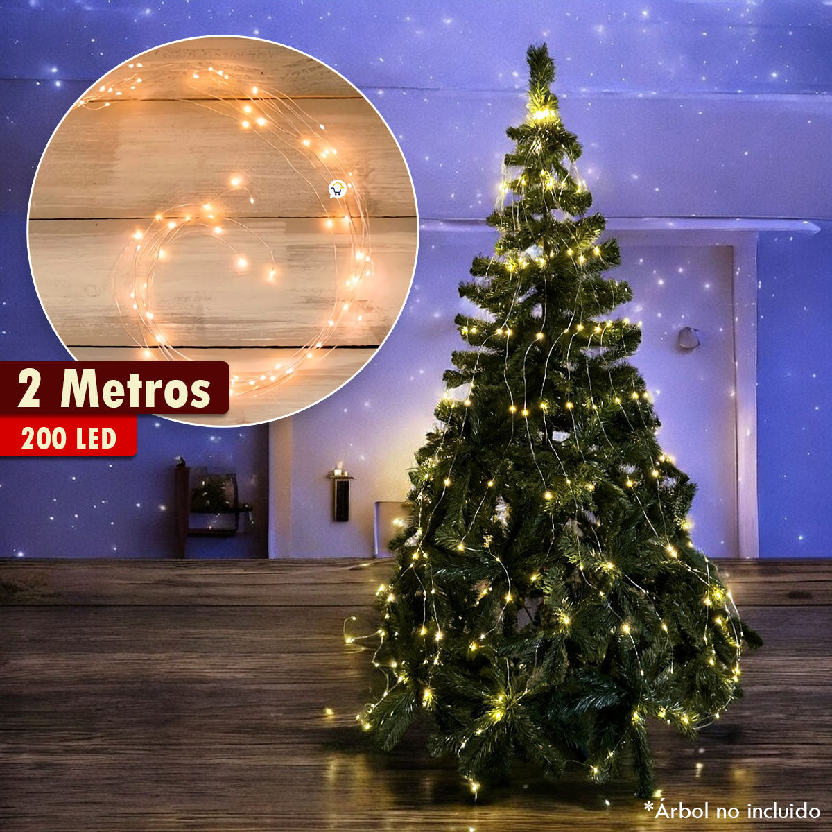 Luz Cascada Para Árbol